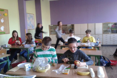 Klasa VI a - owocowe szaszłyki - projekt